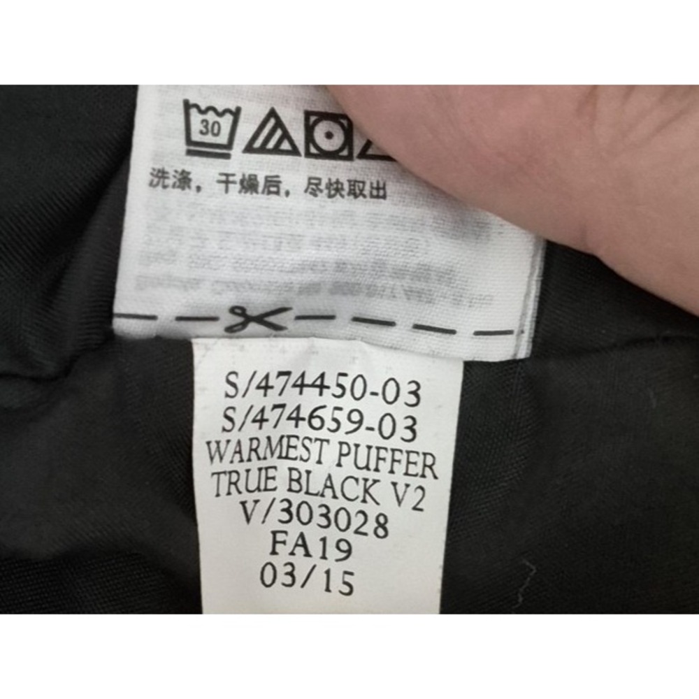 GAP Vest Mens 2XL Black Warmest Puffer True Black V2 Quilted FA19 XXL - Picture 6 of 9